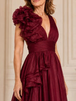 Chiffon Mother of the Bride Dress with Ruffle Detail