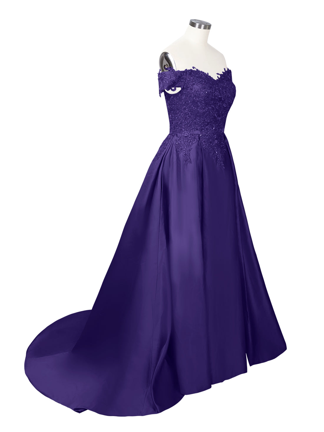 Applique Bodice Prom Dress 