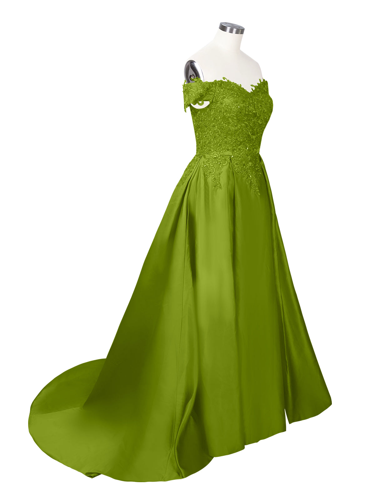 Applique Bodice Prom Dress 