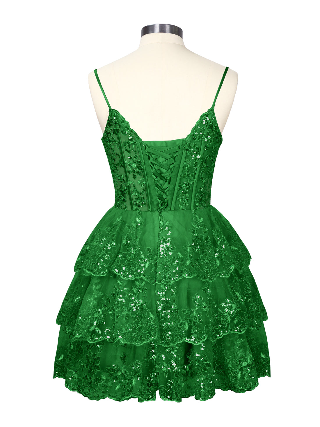 Sequin Appliques Mini Dress 