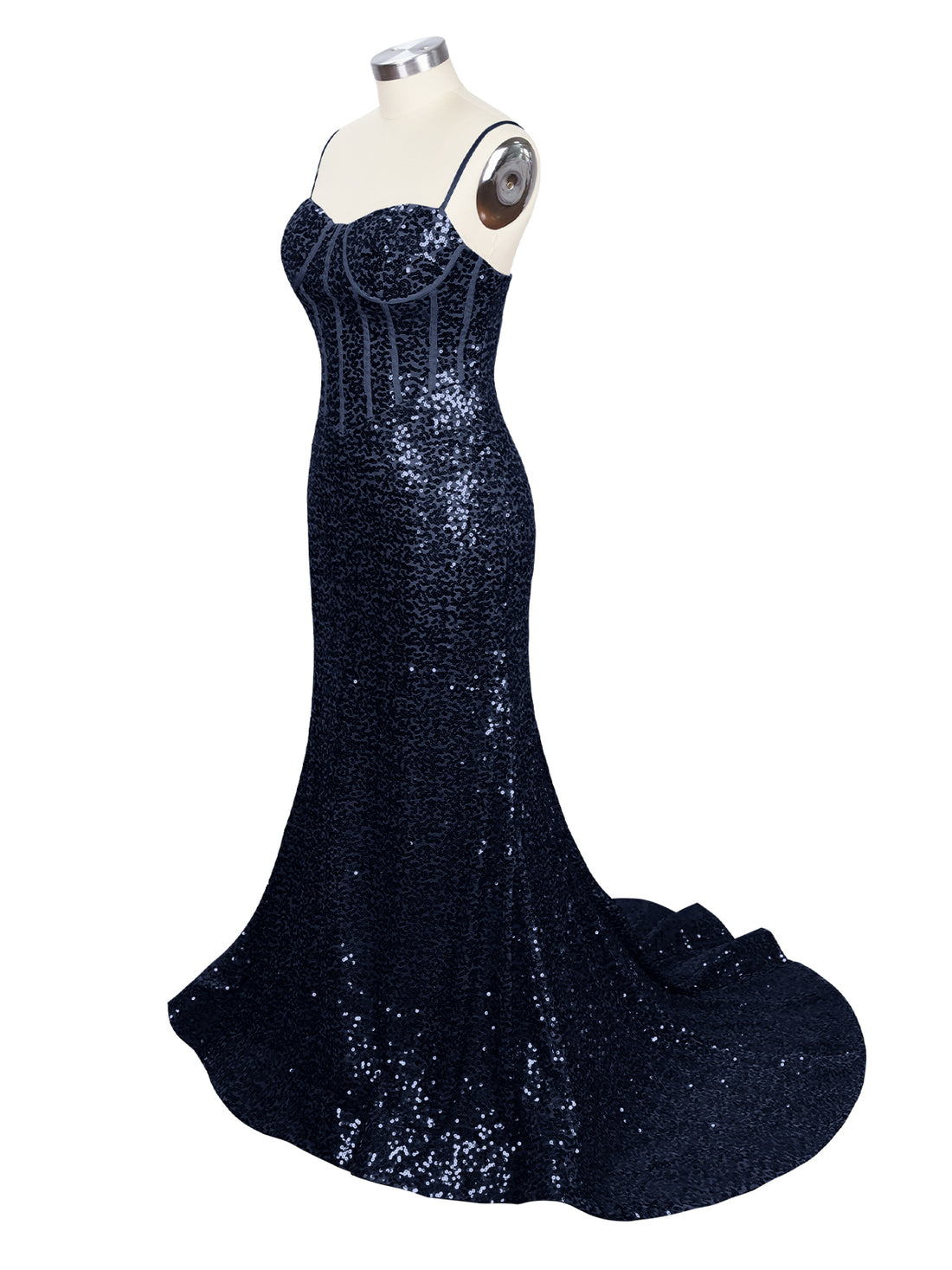 Spaghetti Sheath Prom Dress 