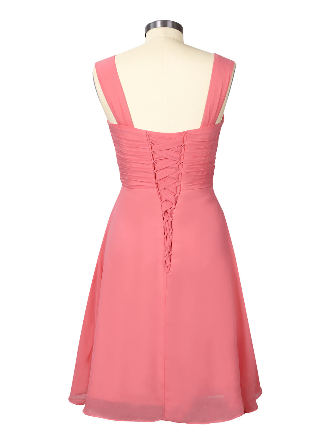 Ruched Chiffon Two-Piece Dress Set 
