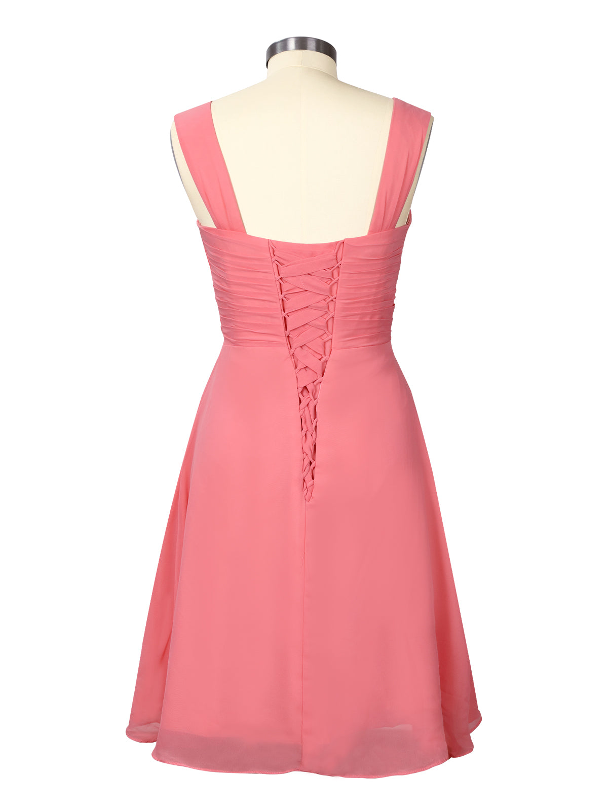 Ruched Chiffon Two-Piece Dress Set 