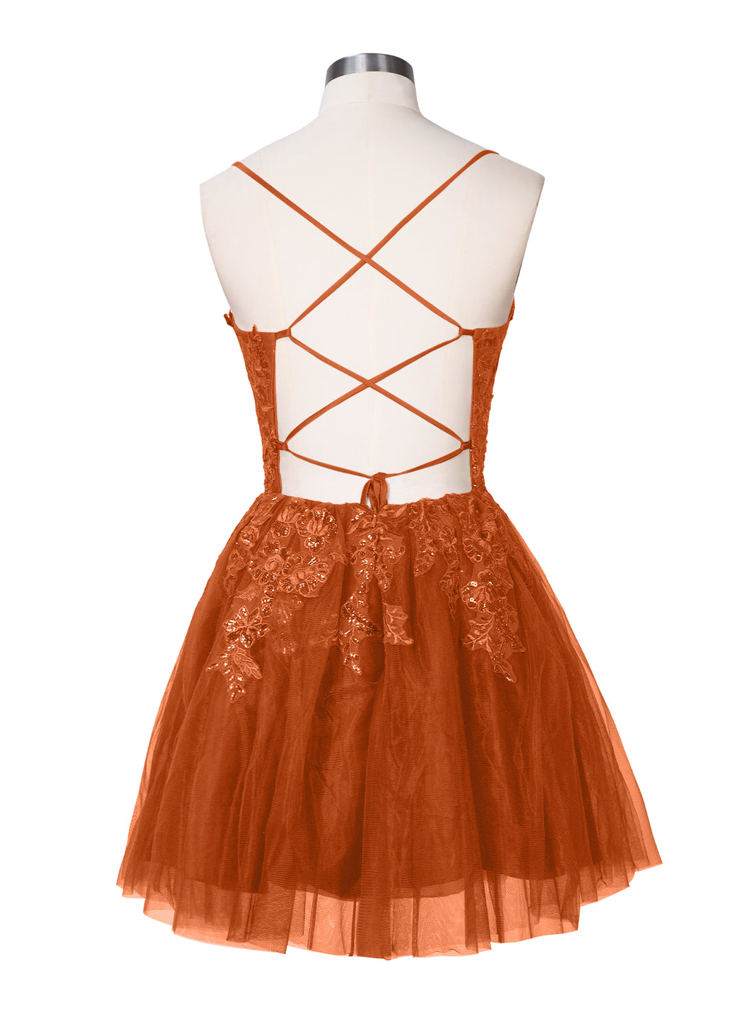 Applique Soft Tulle Mini Dress 