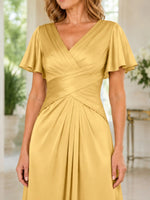 Silk-Like A-Line Mother of the Bride Dress