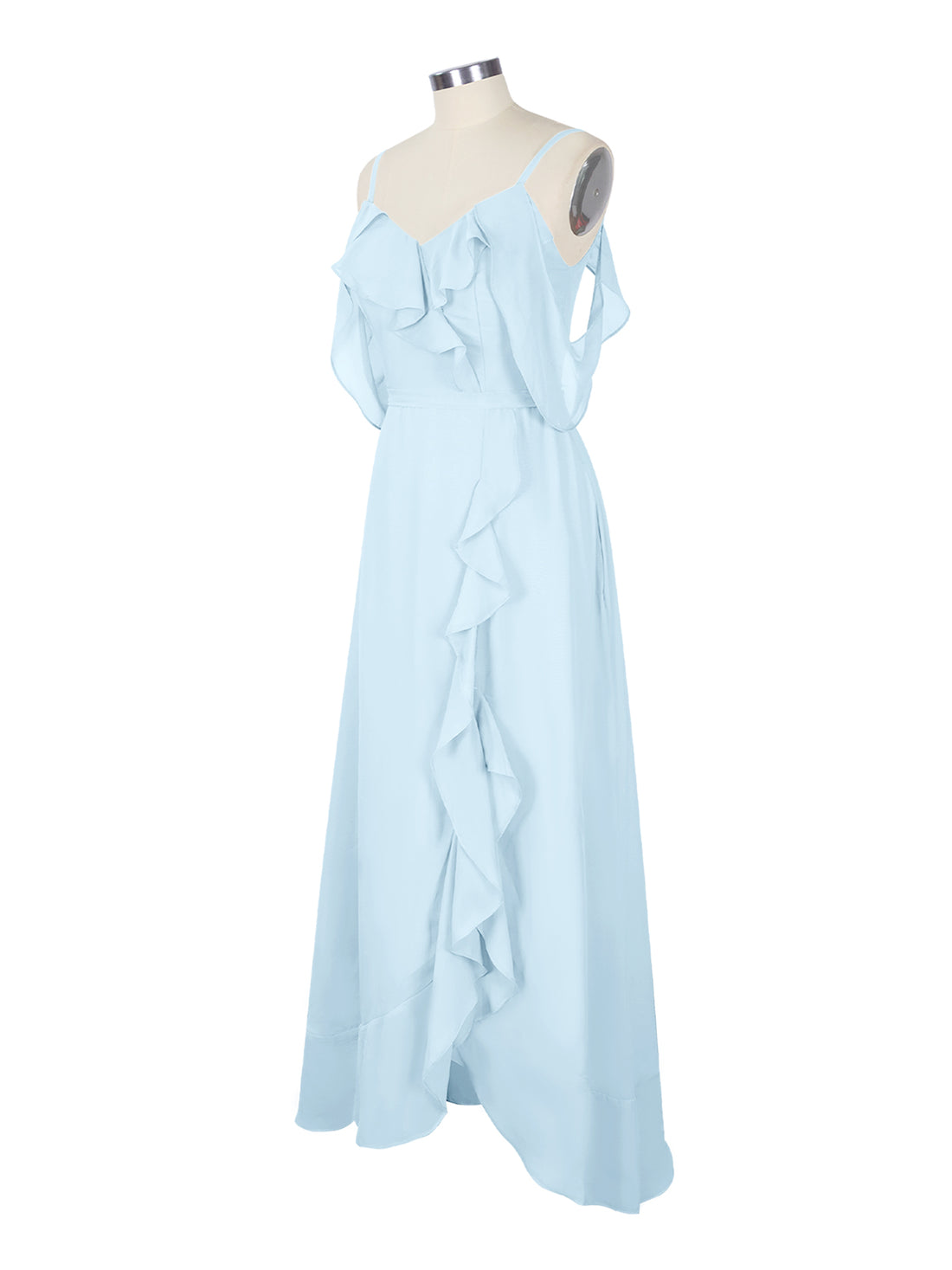 Flowy Spaghetti Bridesmaid Dress 