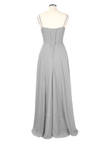 Spaghetti Asymmetrical Bridesmaid Dress 
