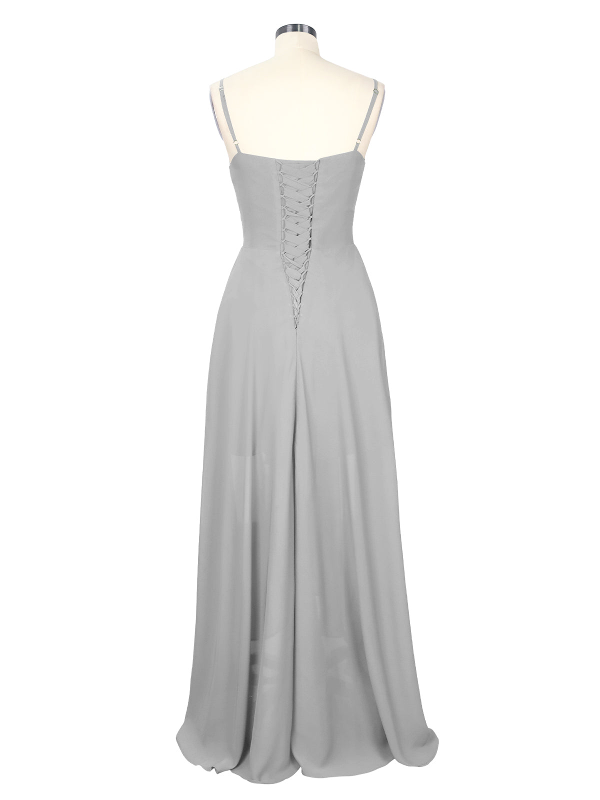 Spaghetti Asymmetrical Bridesmaid Dress 
