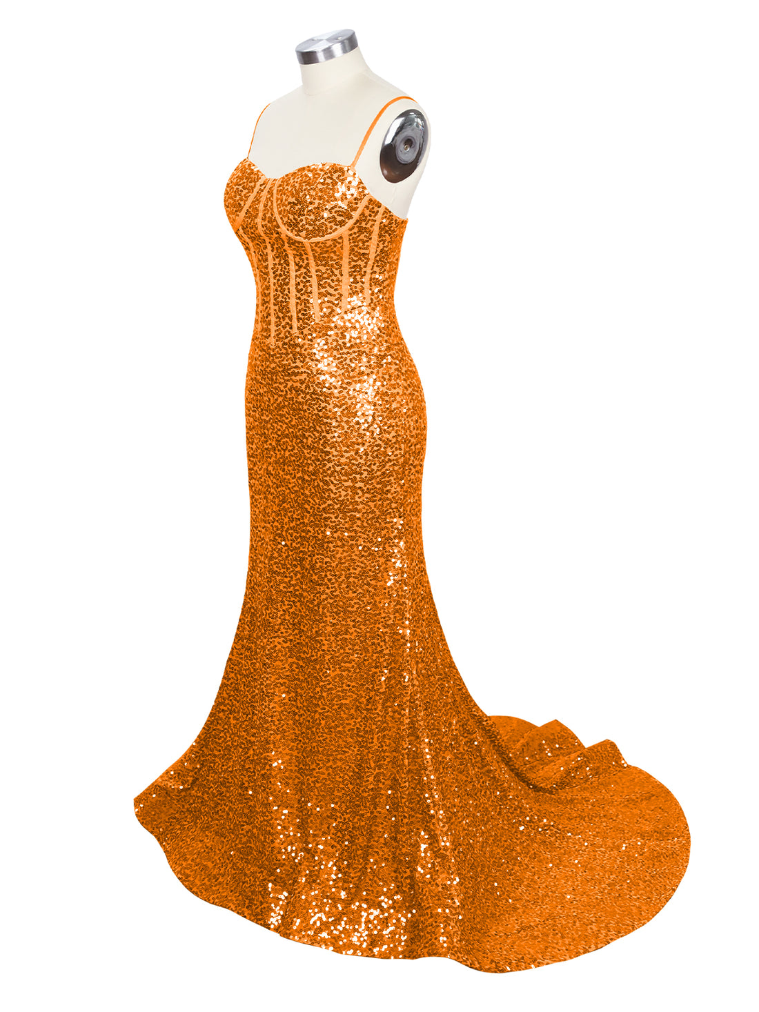 Spaghetti Sheath Prom Dress 