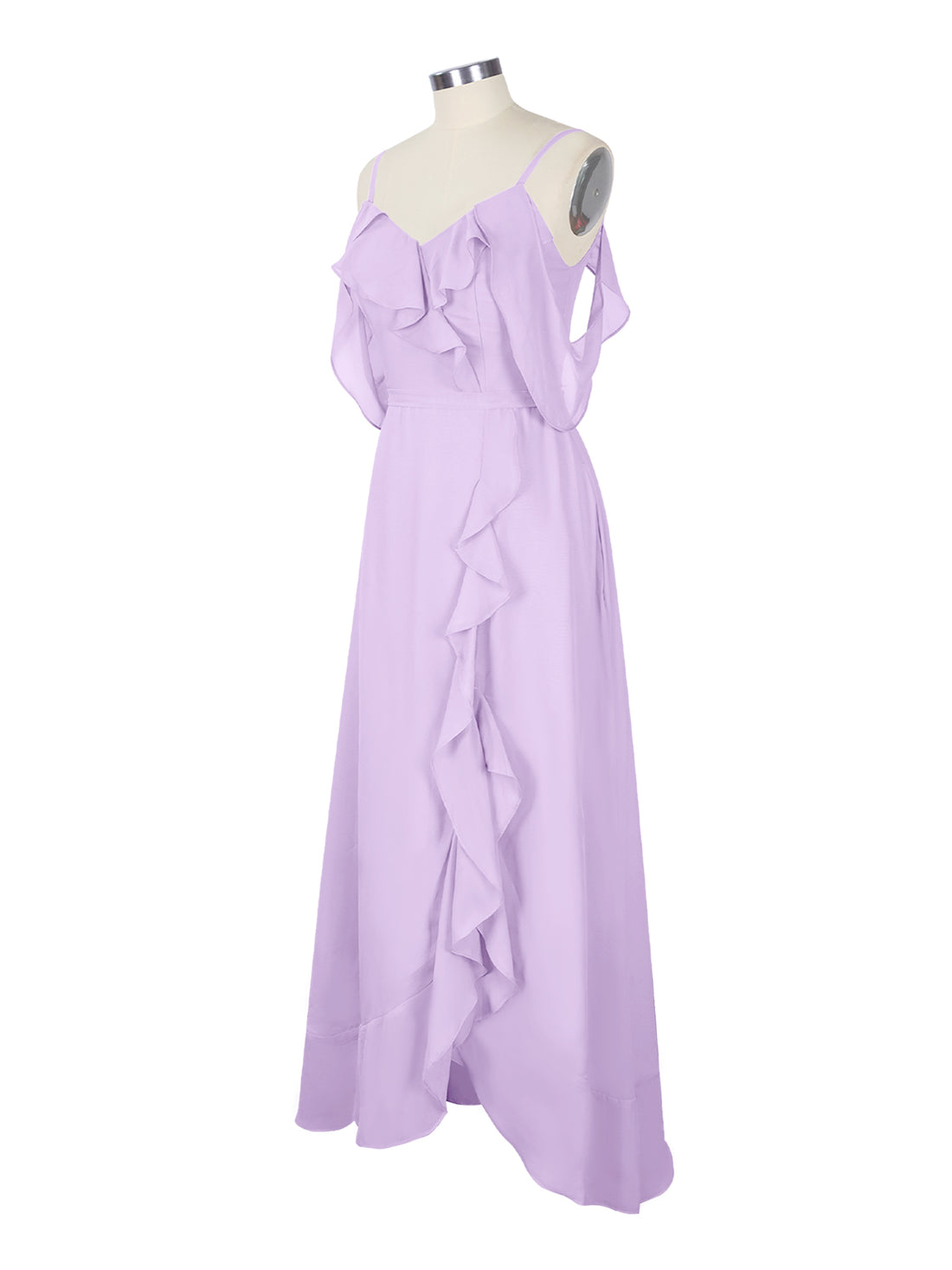 Flowy Spaghetti Bridesmaid Dress 