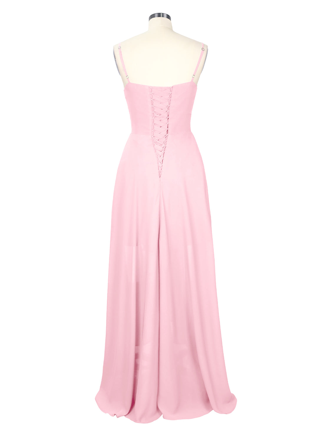 Spaghetti Asymmetrical Bridesmaid Dress 