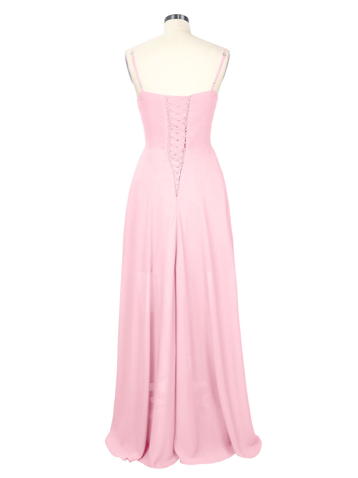 Spaghetti Asymmetrical Bridesmaid Dress 