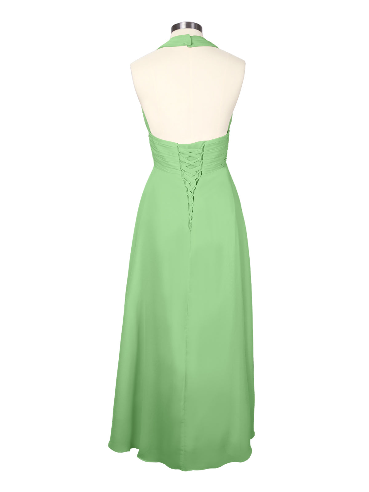Ruched Halter Bridesmaid Dress 