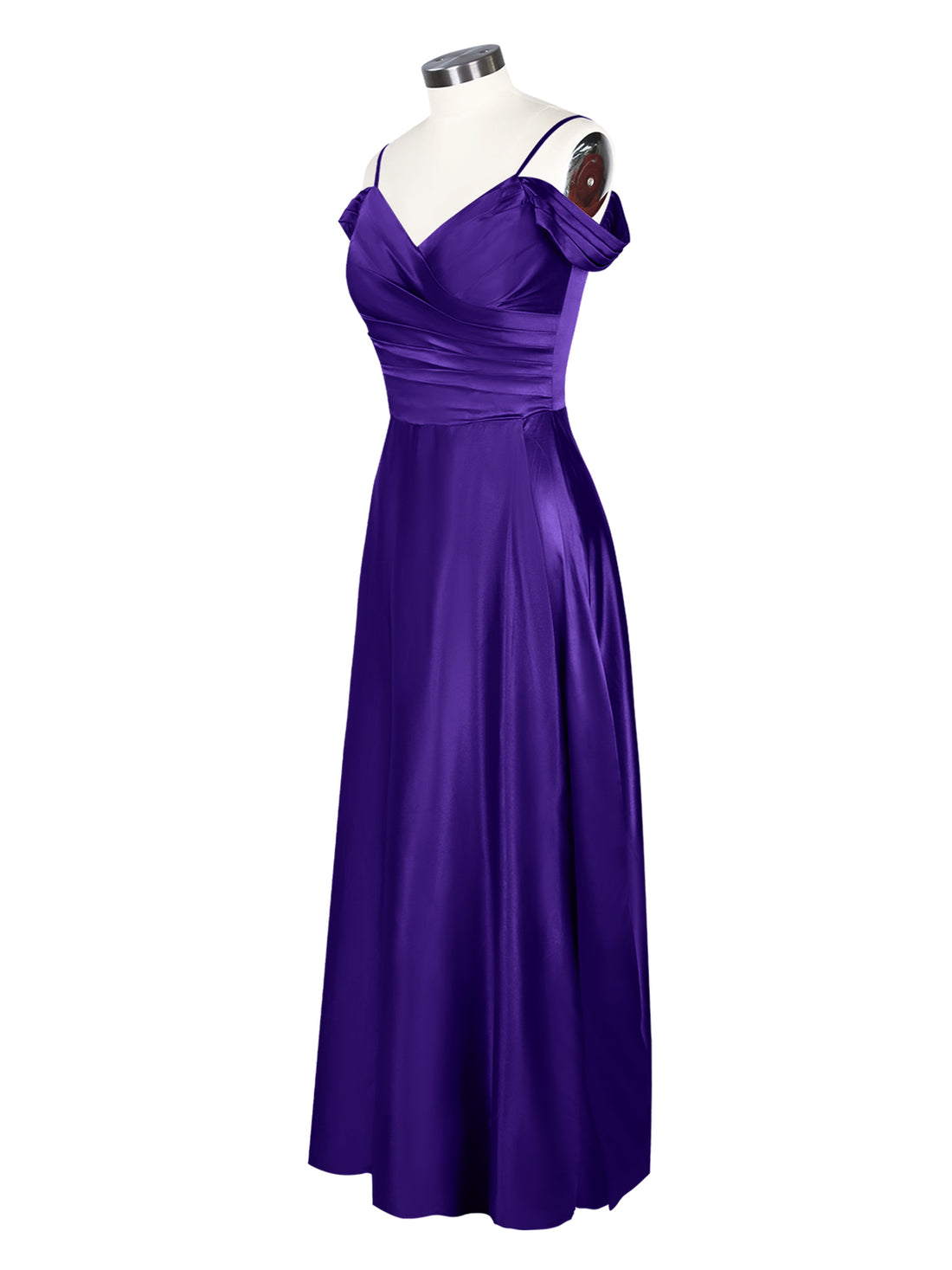 Silk-Like Pleated Prom Dress 