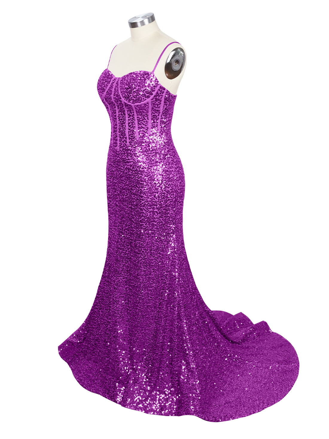 Spaghetti Sheath Prom Dress 