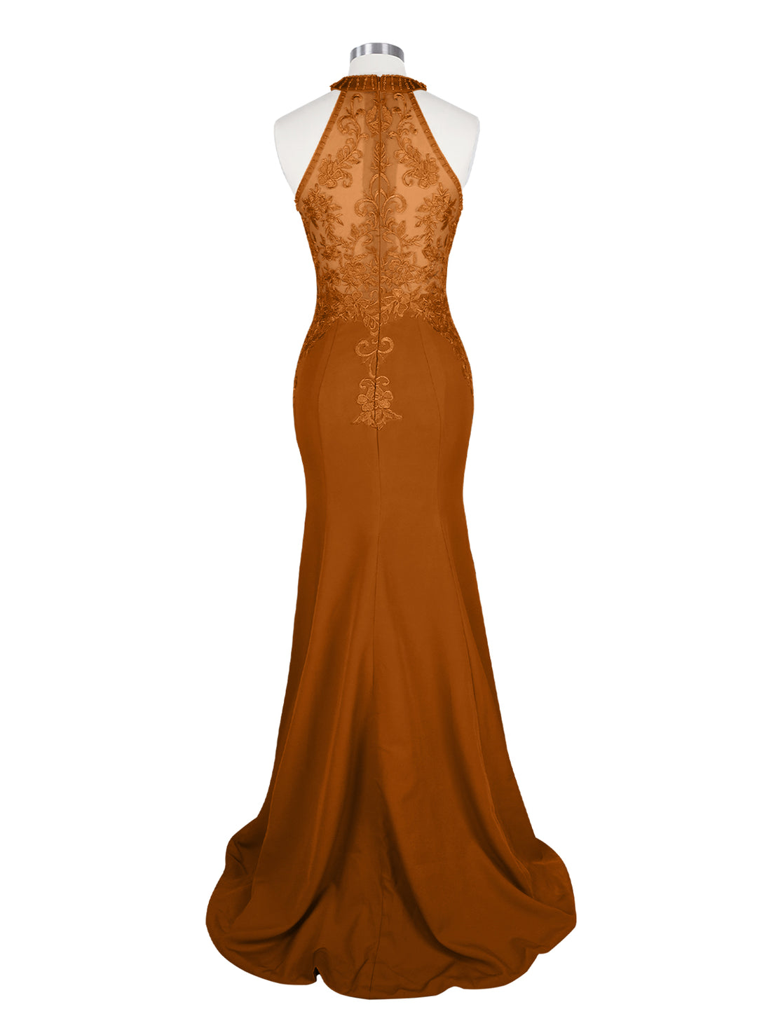 Halter Neckline Trumpet Dress 