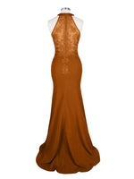 Halter Neckline Trumpet Dress 