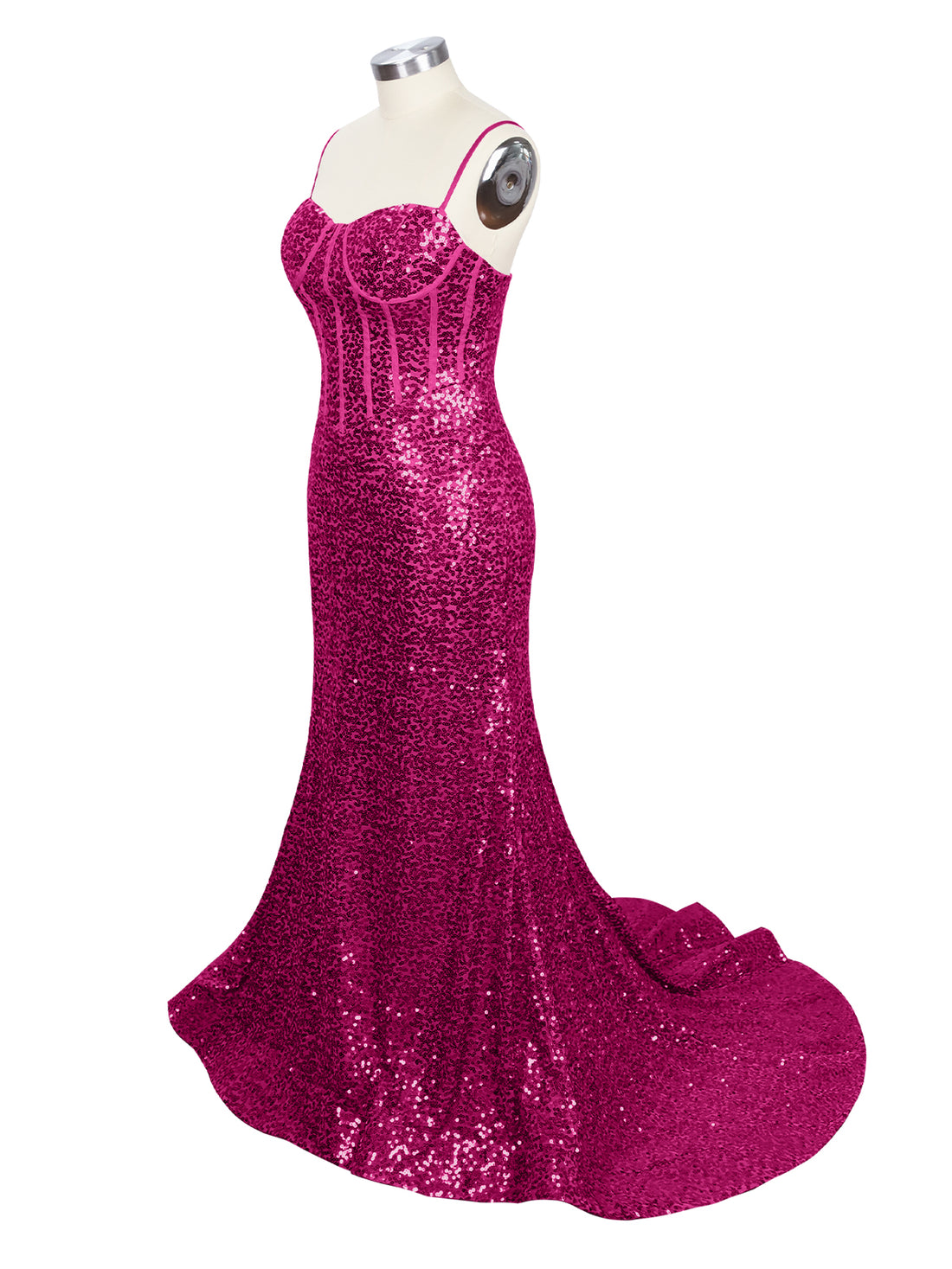 Spaghetti Sheath Prom Dress 