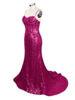 Spaghetti Sheath Prom Dress 