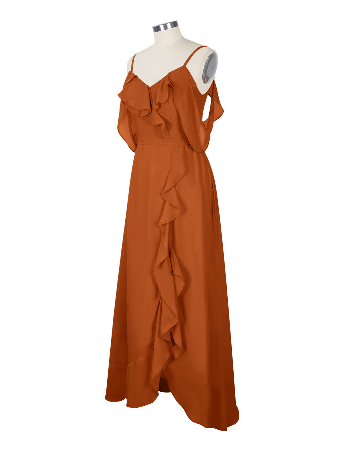 Flowy Spaghetti Bridesmaid Dress 