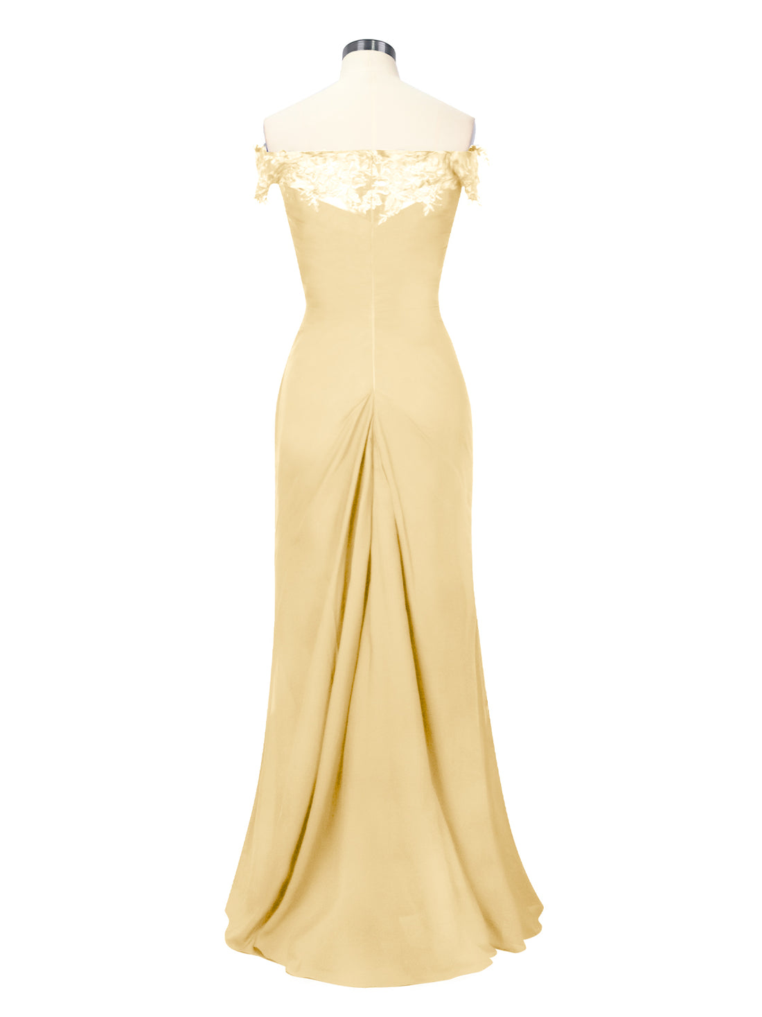 Off-Shoulder Chiffon Sheath Dress 