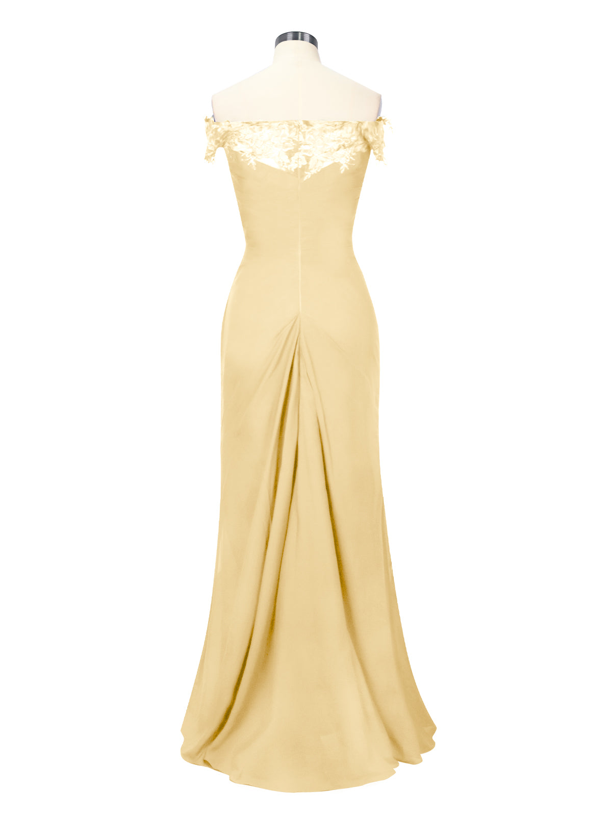 Off-Shoulder Chiffon Sheath Dress 