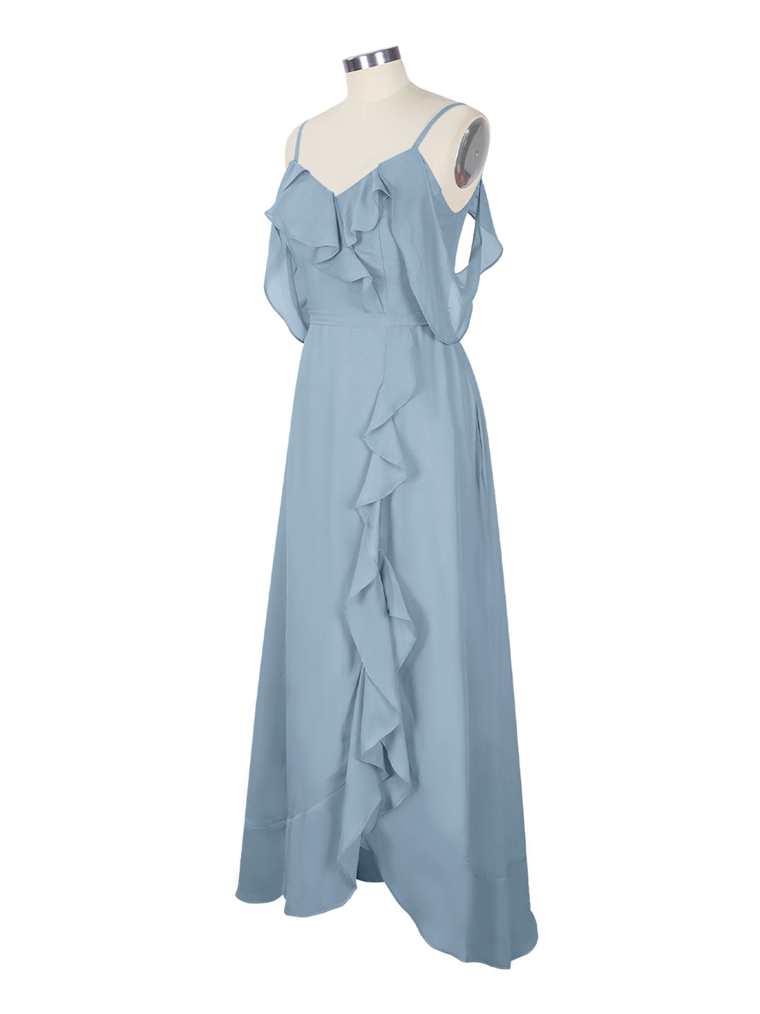 Flowy Spaghetti Bridesmaid Dress 