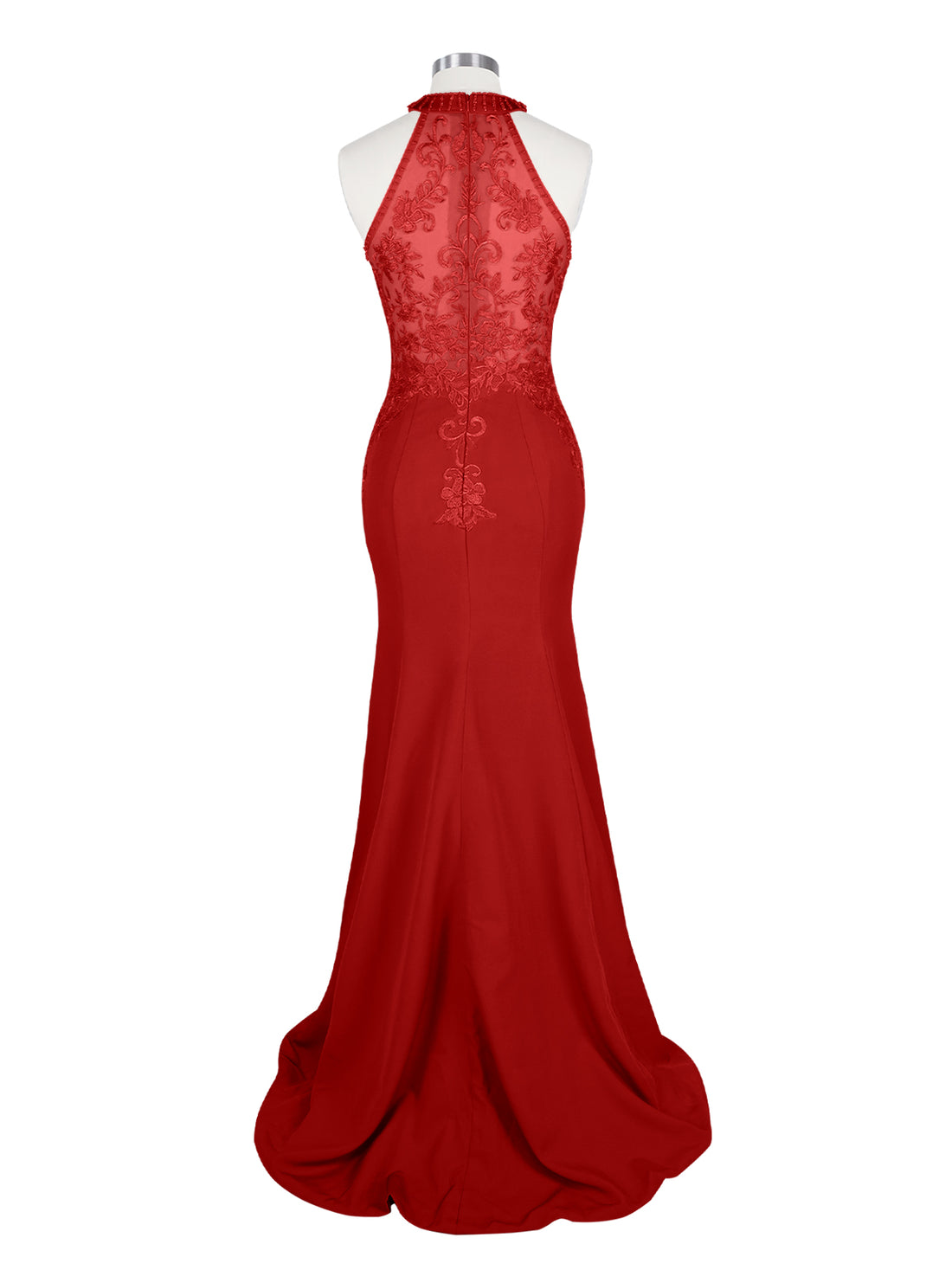 Halter Neckline Trumpet Dress 