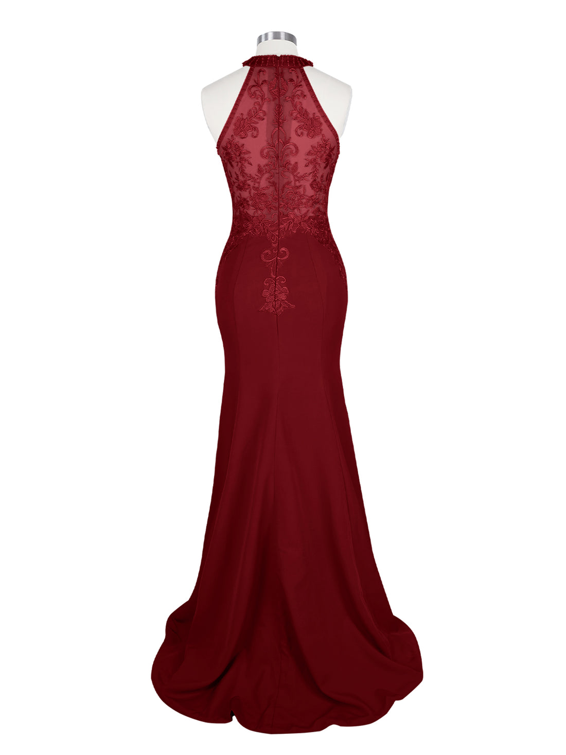 Halter Neckline Trumpet Dress 