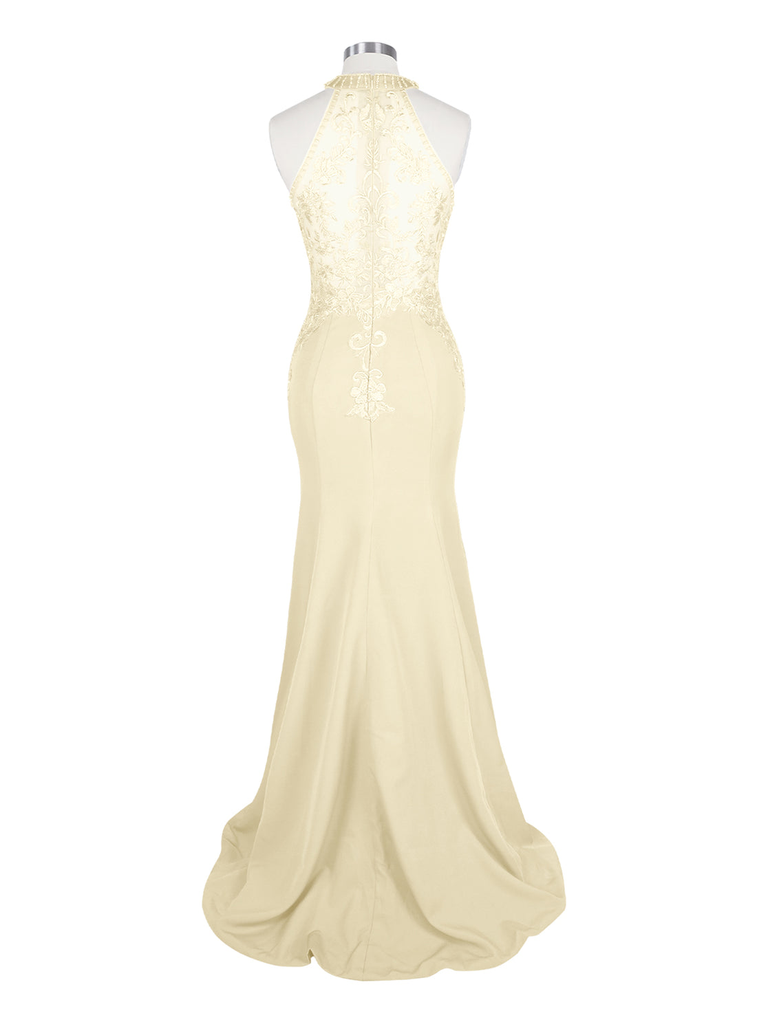 Halter Neckline Trumpet Dress 