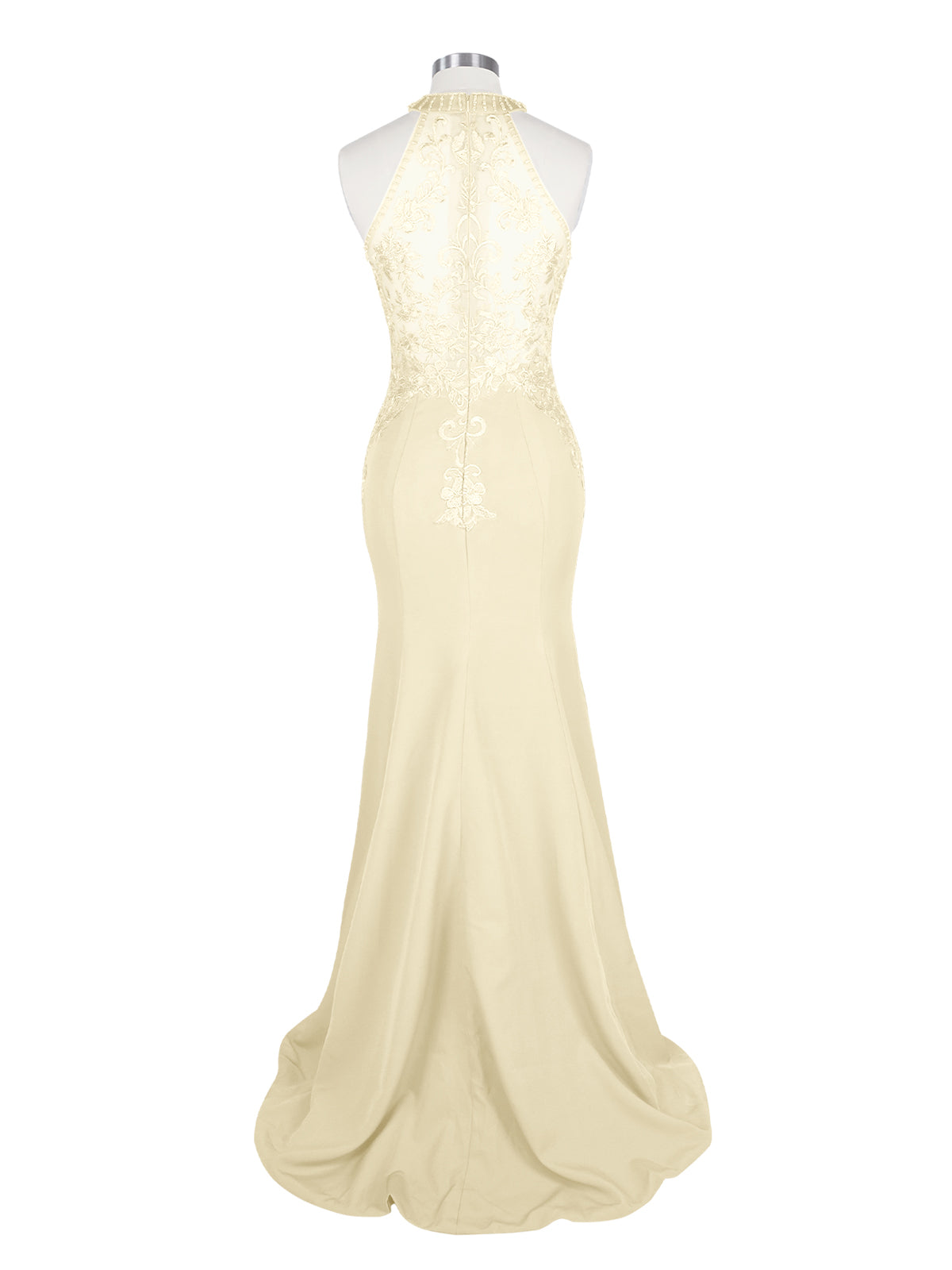 Halter Neckline Trumpet Dress 