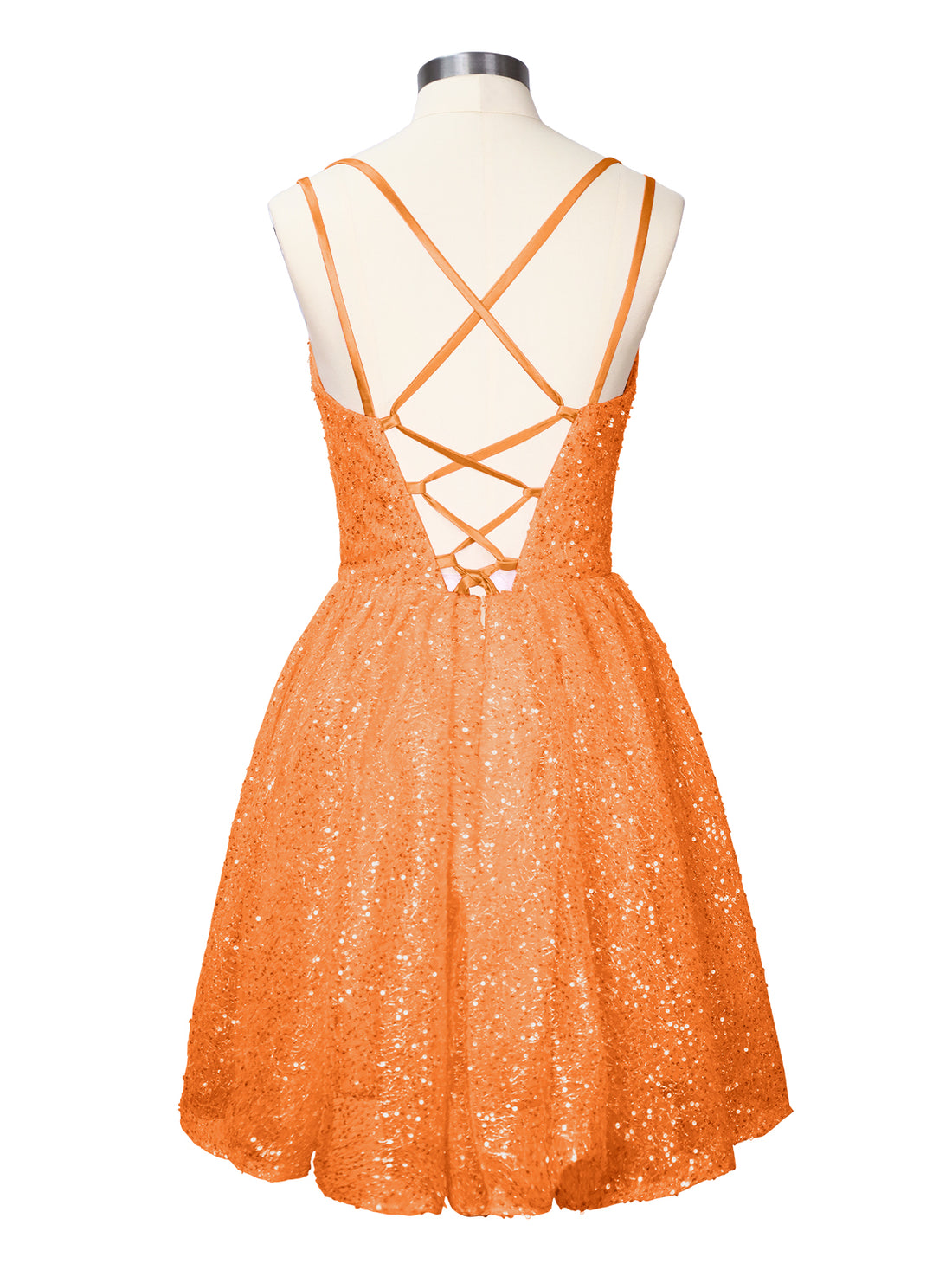 Sparkly Sequined A-line Mini Dress 