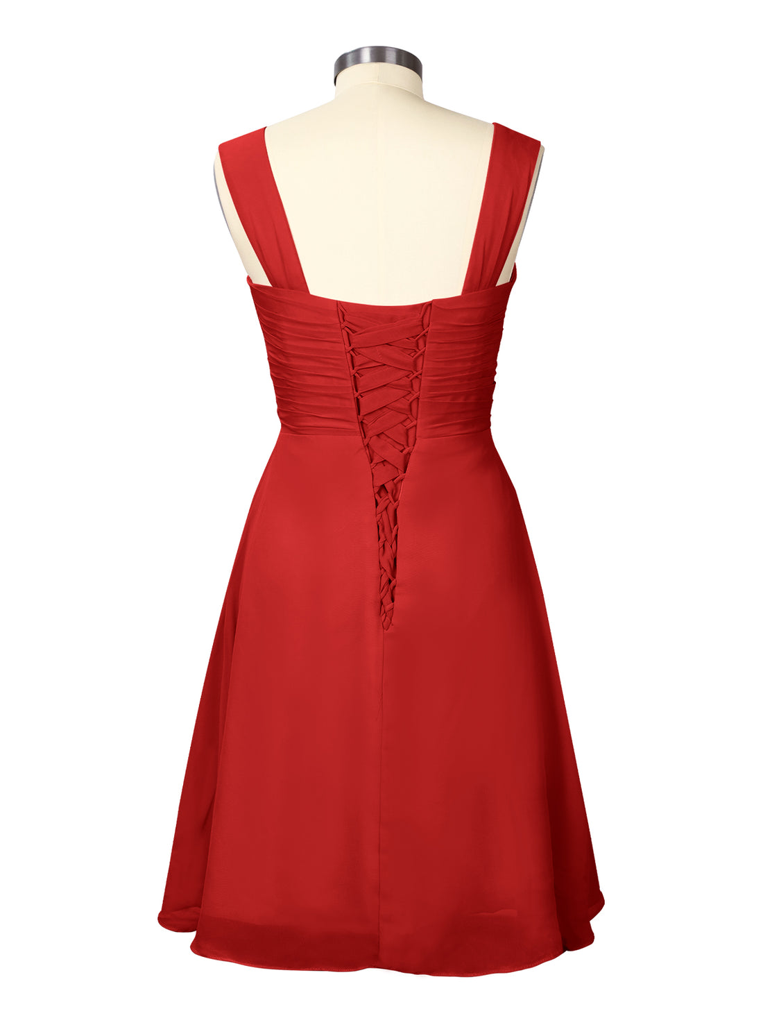 Ruched Chiffon Two-Piece Dress Set 