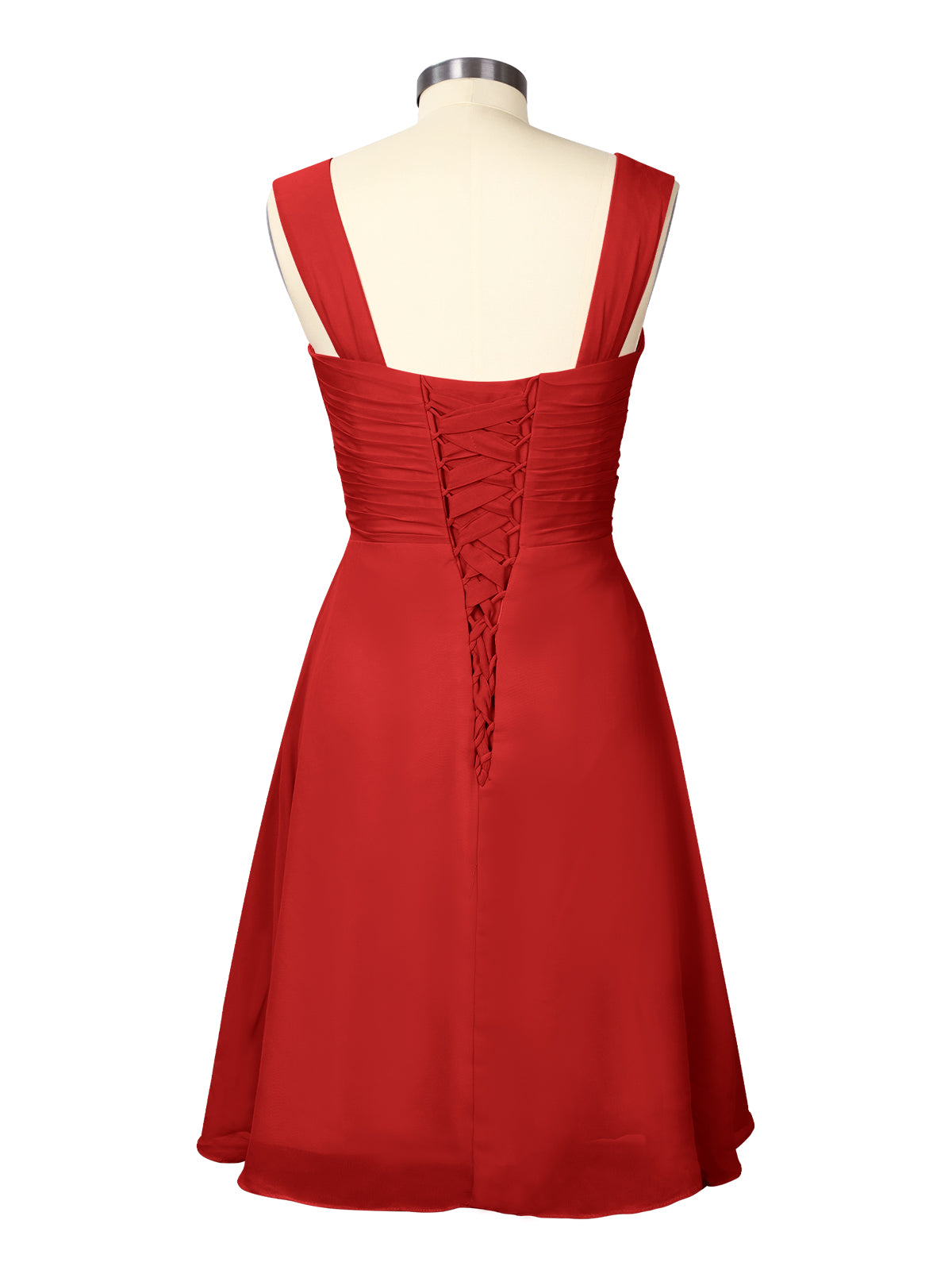 Ruched Chiffon Two-Piece Dress Set 