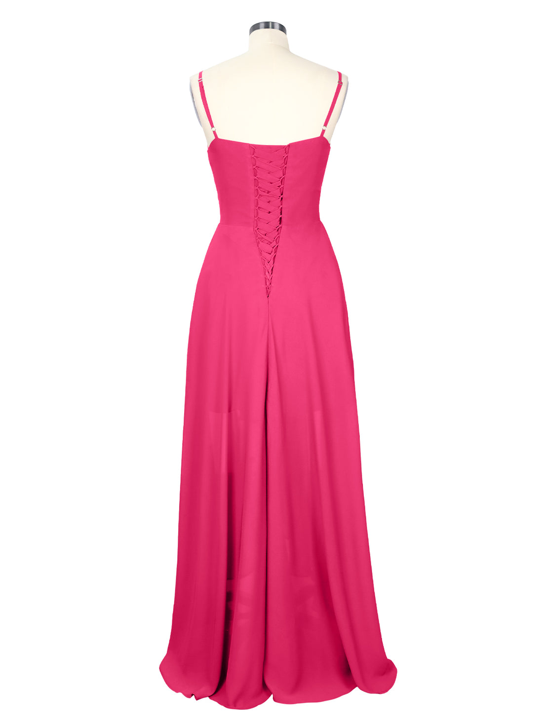 Spaghetti Asymmetrical Bridesmaid Dress 