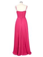 Spaghetti Asymmetrical Bridesmaid Dress 