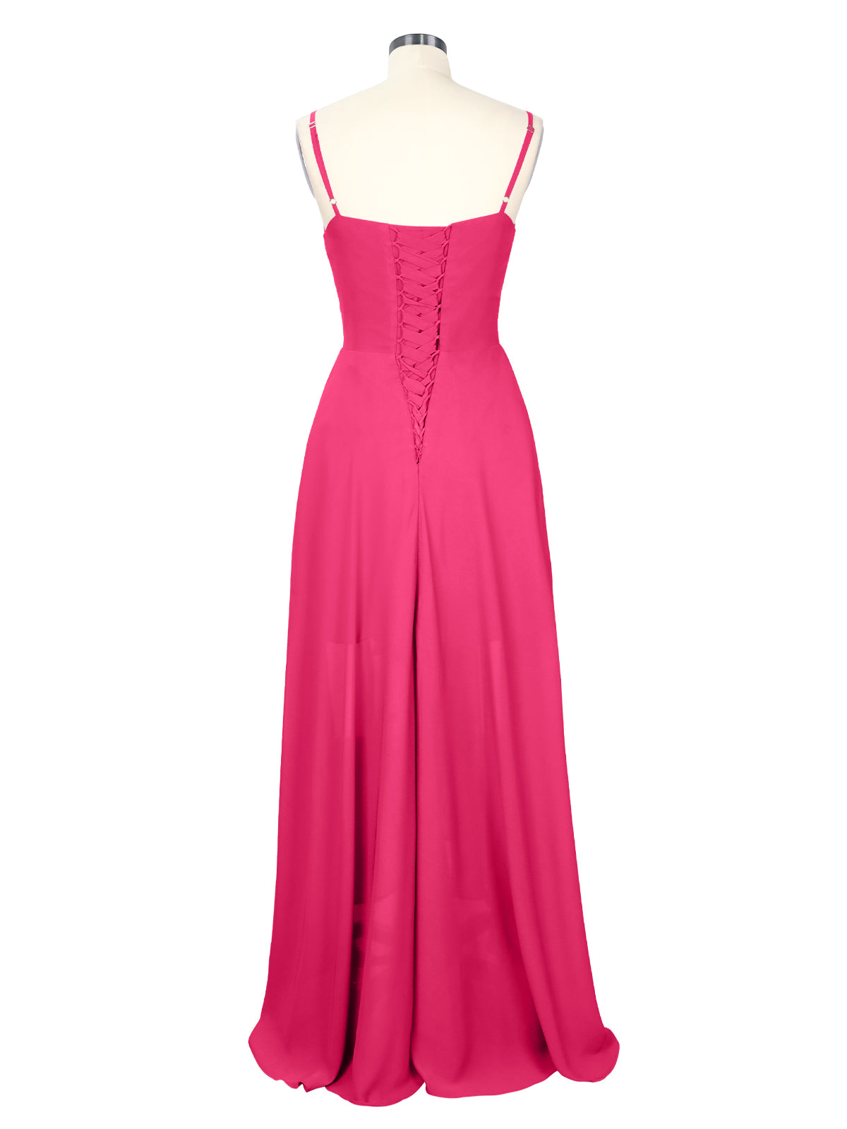 Spaghetti Asymmetrical Bridesmaid Dress 