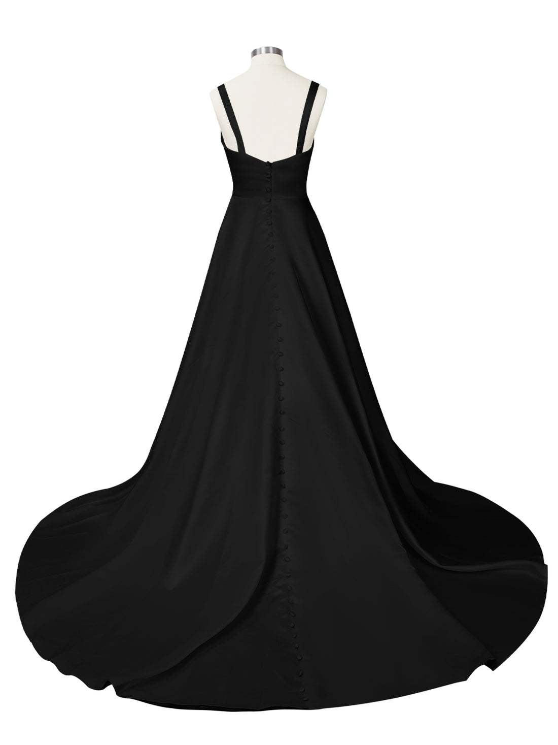 Sweetheart Satin Chapel Train Wedding Dress 