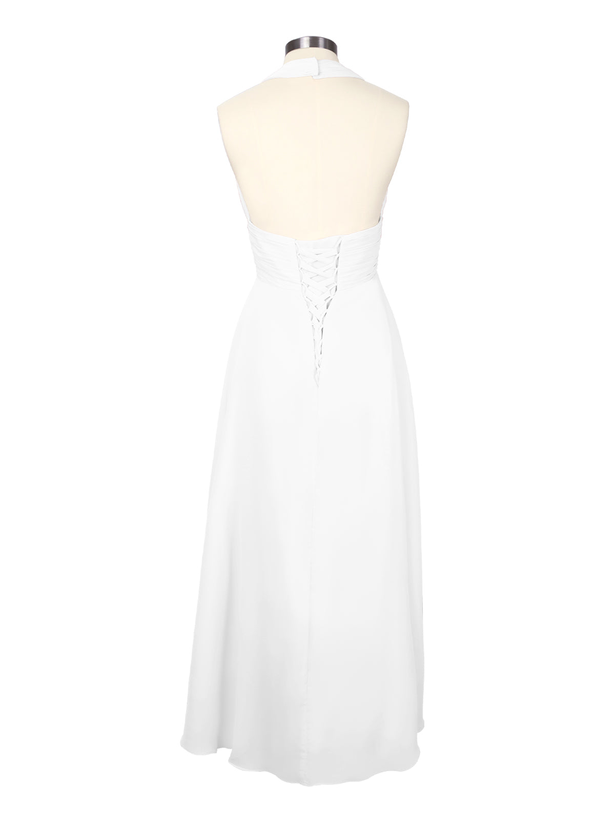 Ruched Halter Bridesmaid Dress 