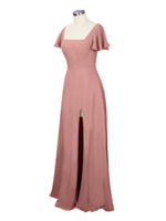 Flutter Sleeves Bridesmaid Dress 
