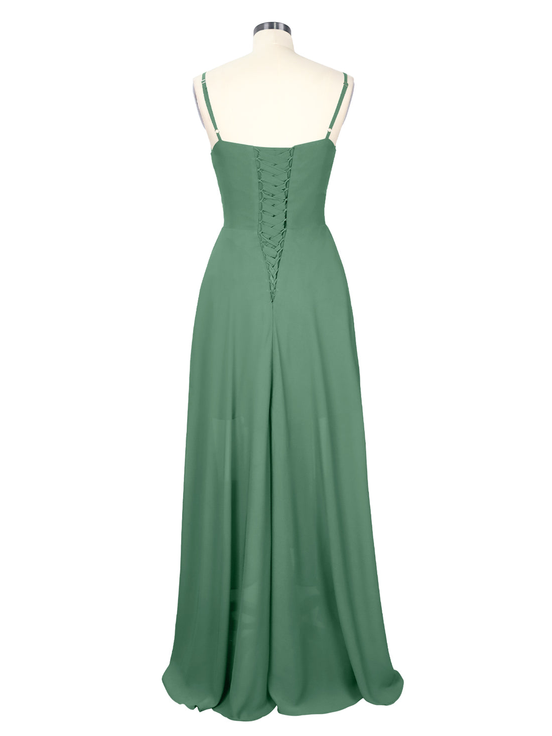 Spaghetti Asymmetrical Bridesmaid Dress 