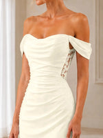 Off-the-Shoulder Wedding Dress with Appliques