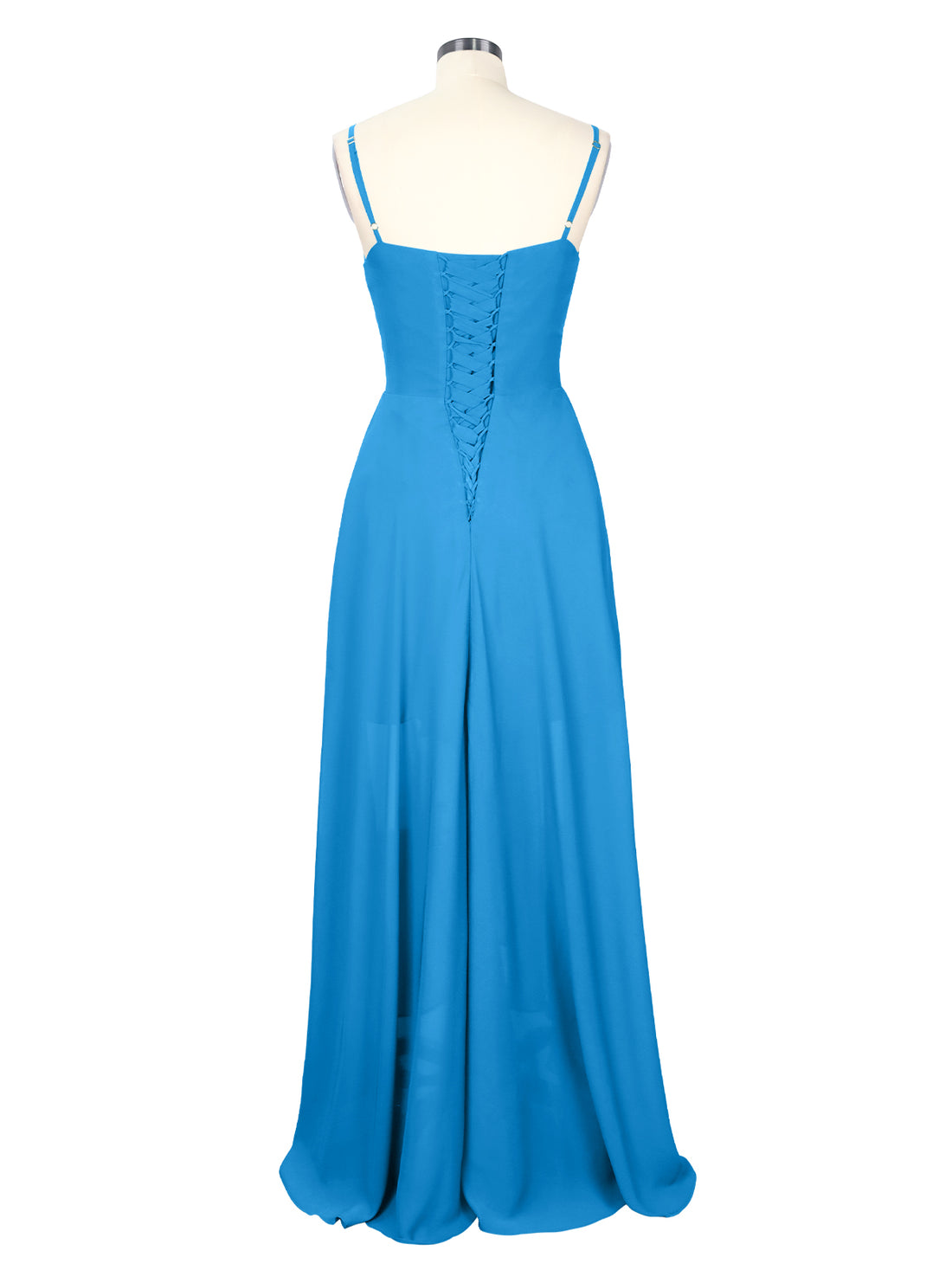 Spaghetti Asymmetrical Bridesmaid Dress 