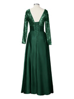 Long Sleeveless Sequin Prom Dress 