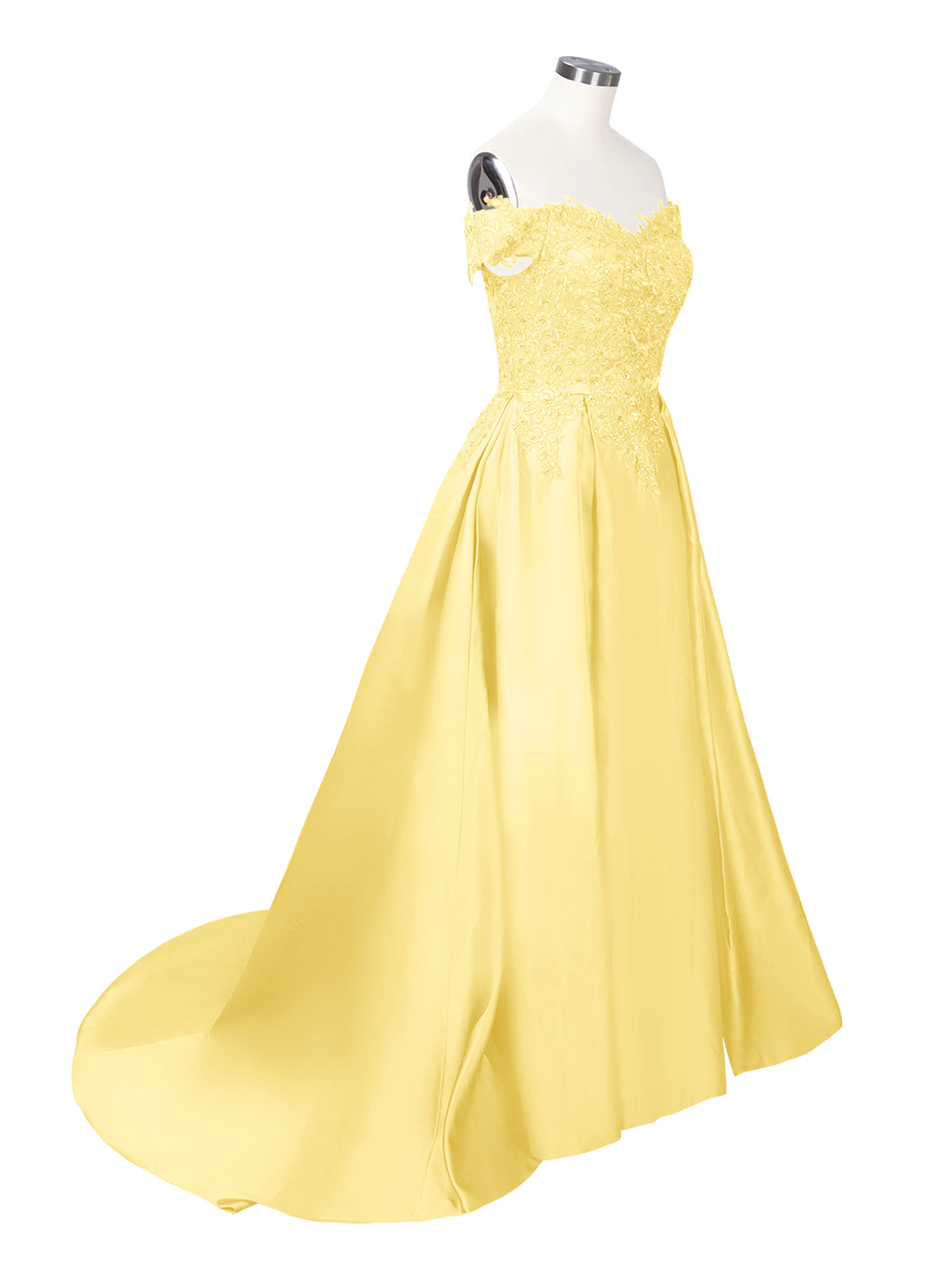 Applique Bodice Prom Dress 