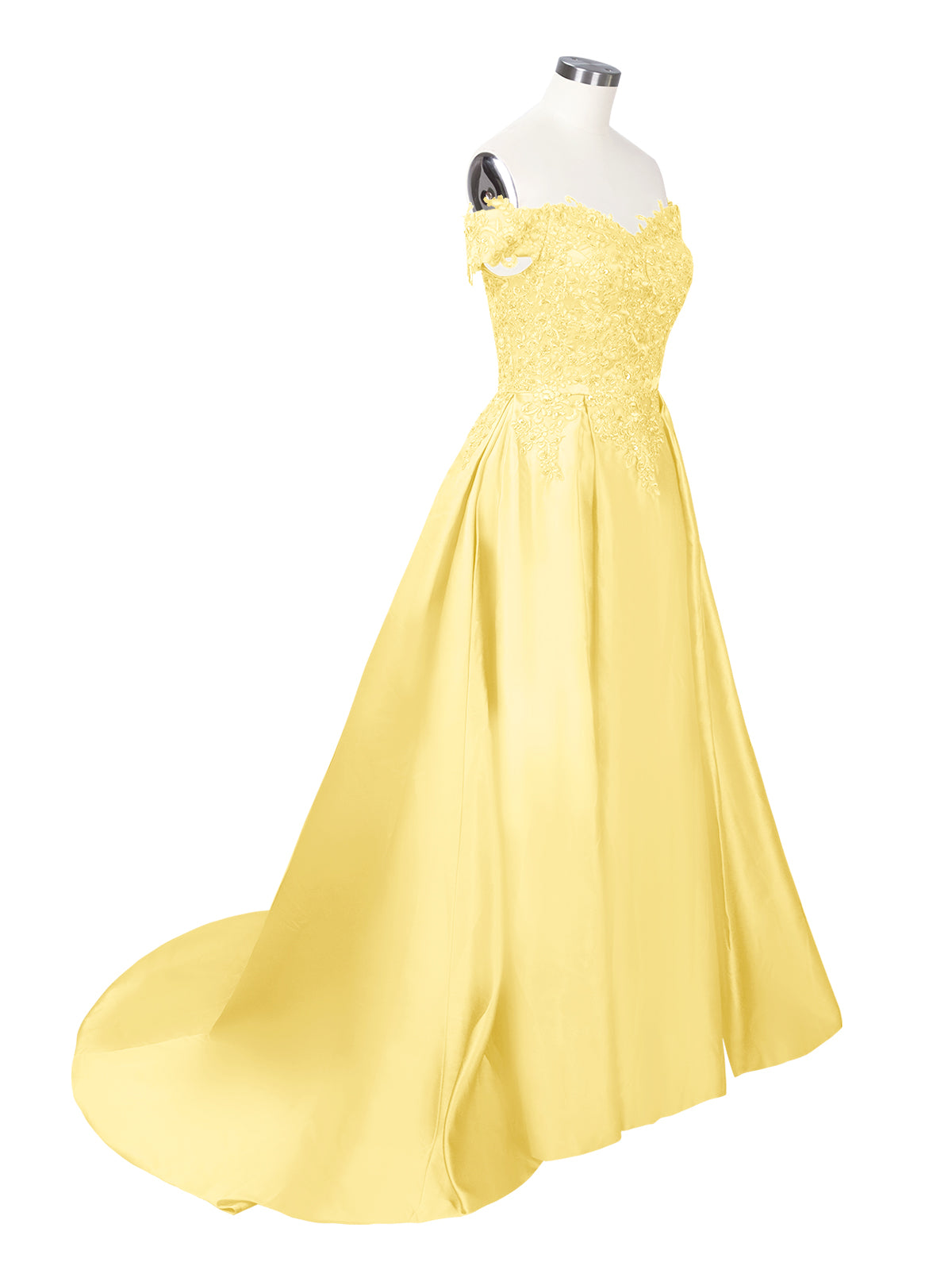 Applique Bodice Prom Dress 