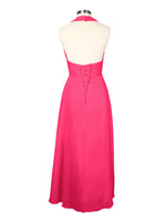 Ruched Halter Bridesmaid Dress 