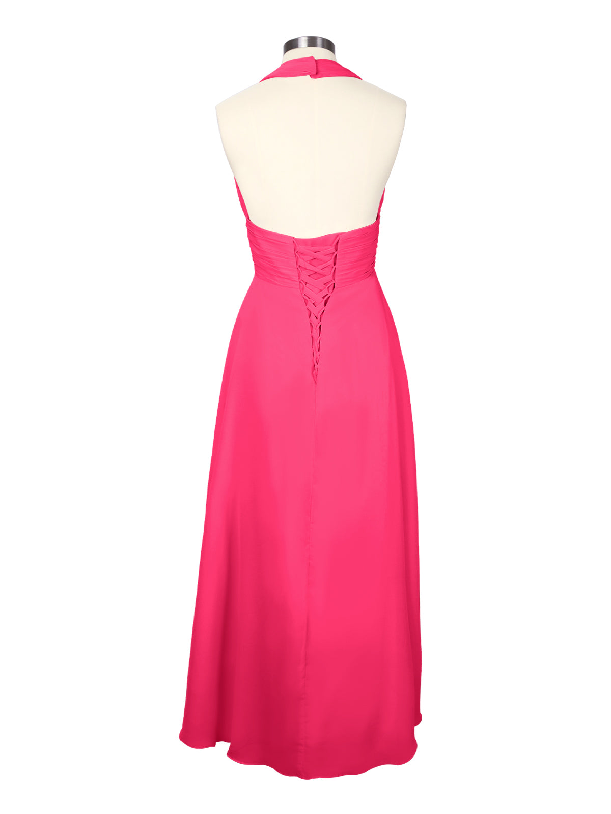 Ruched Halter Bridesmaid Dress 