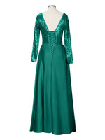 Long Sleeveless Sequin Prom Dress 
