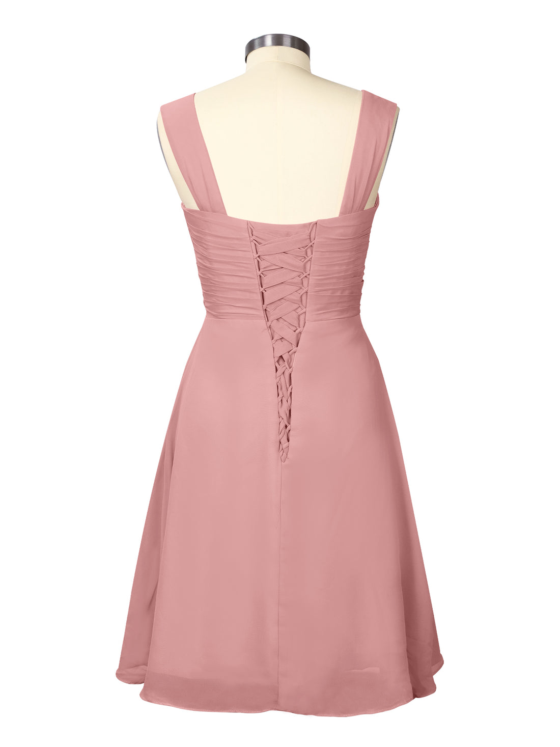 Ruched Chiffon Two-Piece Dress Set 